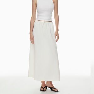 Aritzia concensus skirt light birch Elegant White midi/ Maxi Skirt small